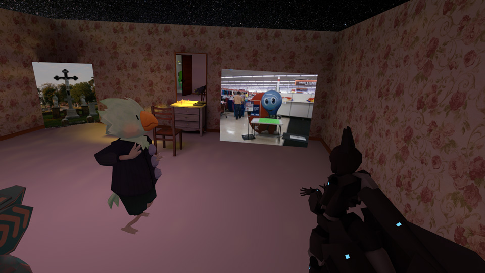 Queerskins Home Mary-Helen's room in VRChat